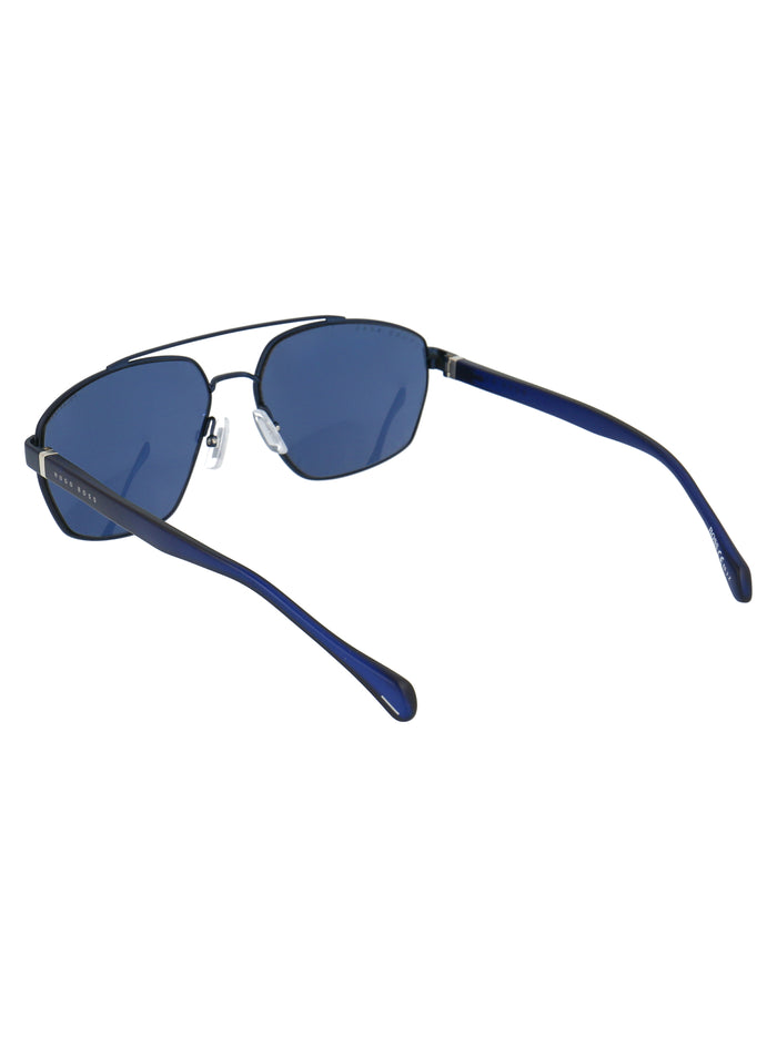 Boss 1118-S Fllc3 Mtt Blue M Metal Sunglasses