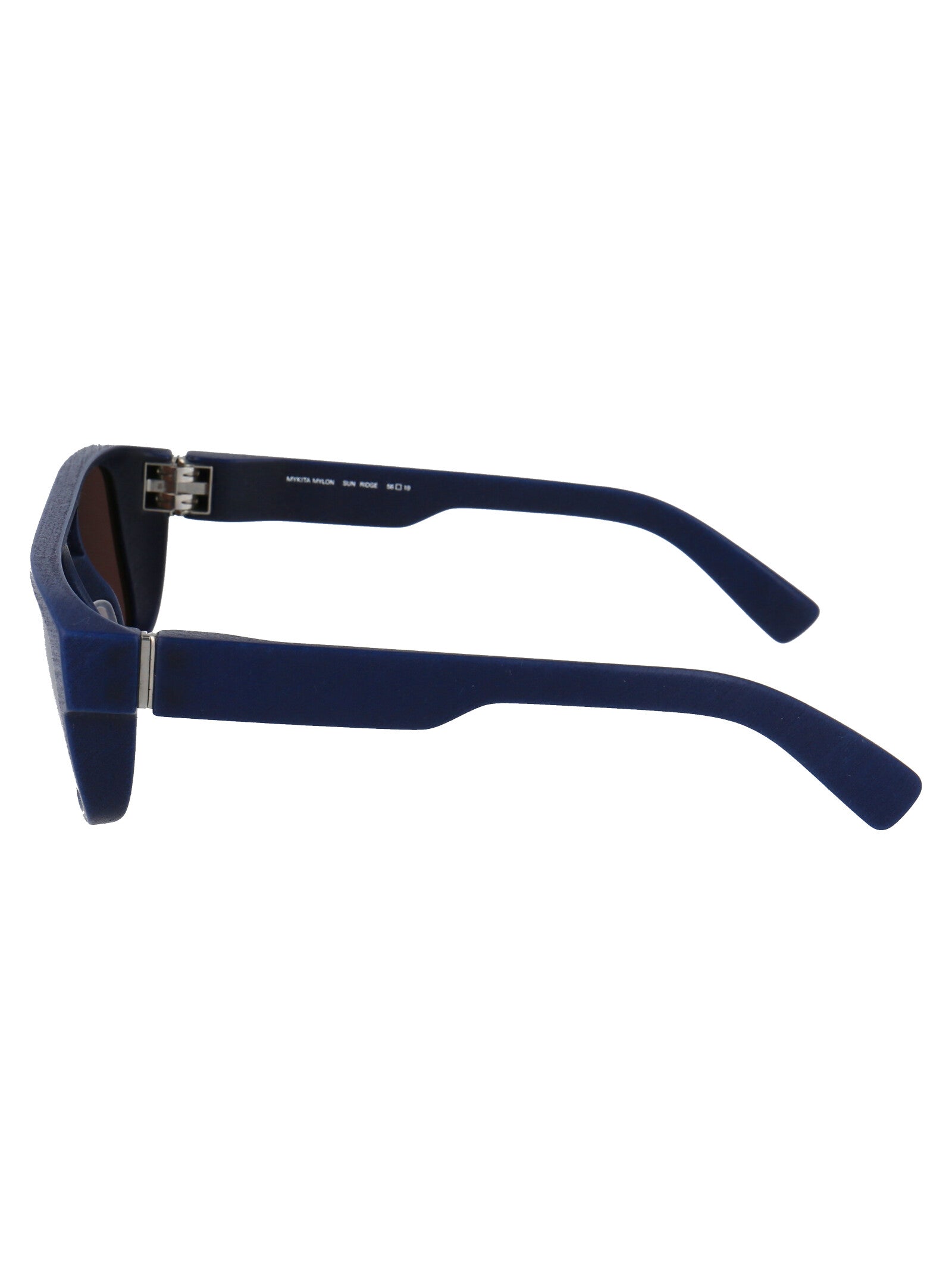 Ridge 325 Md25 Navy Blue Brown Solid Acetate Sunglasses