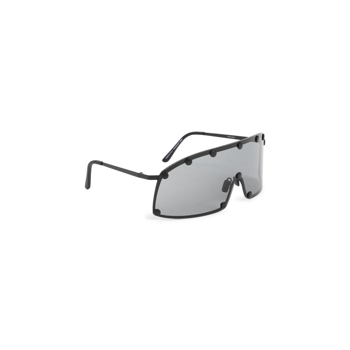 Shielding Sunglasses Black Acetate Metal Glasses