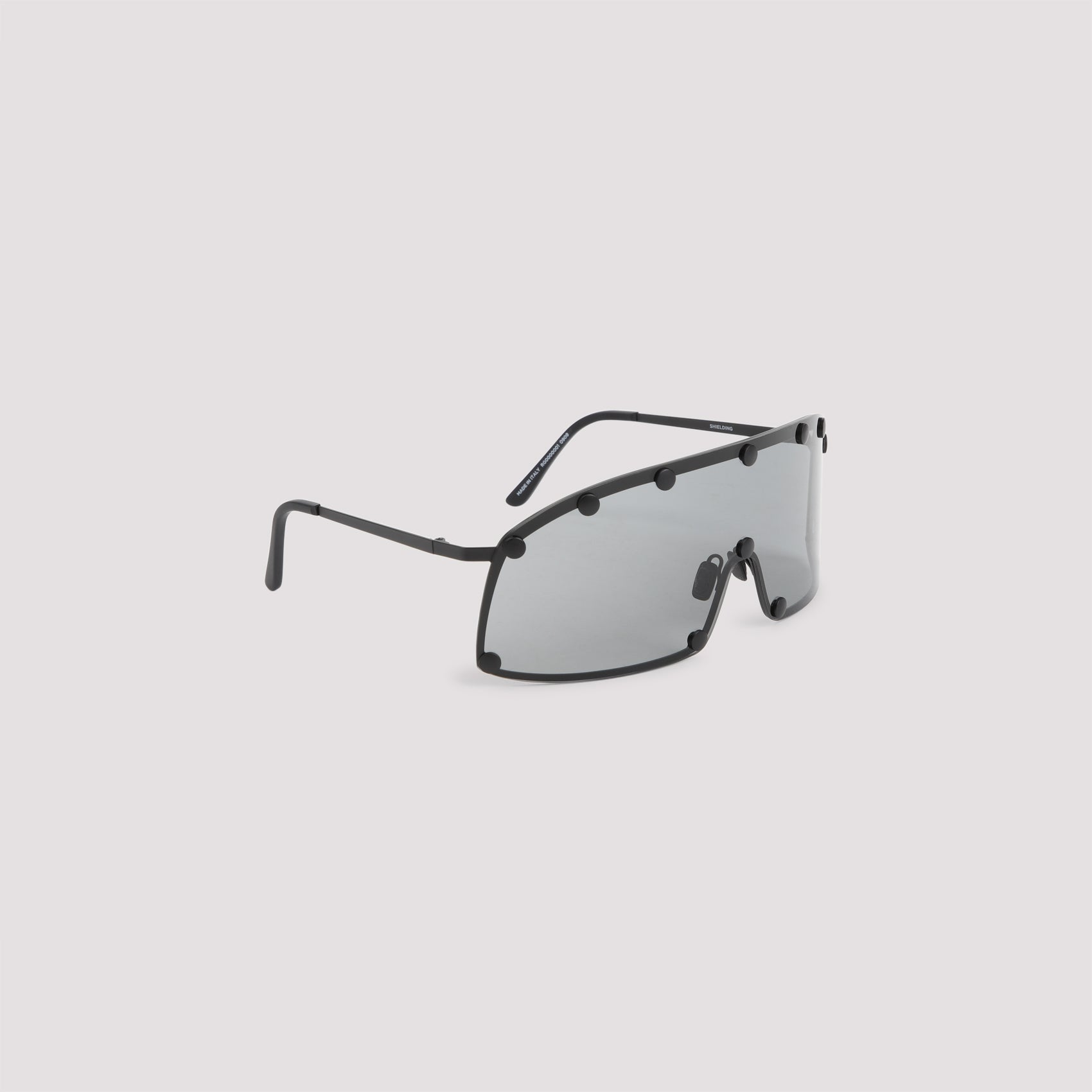 Shielding Sunglasses Black Acetate Metal Glasses