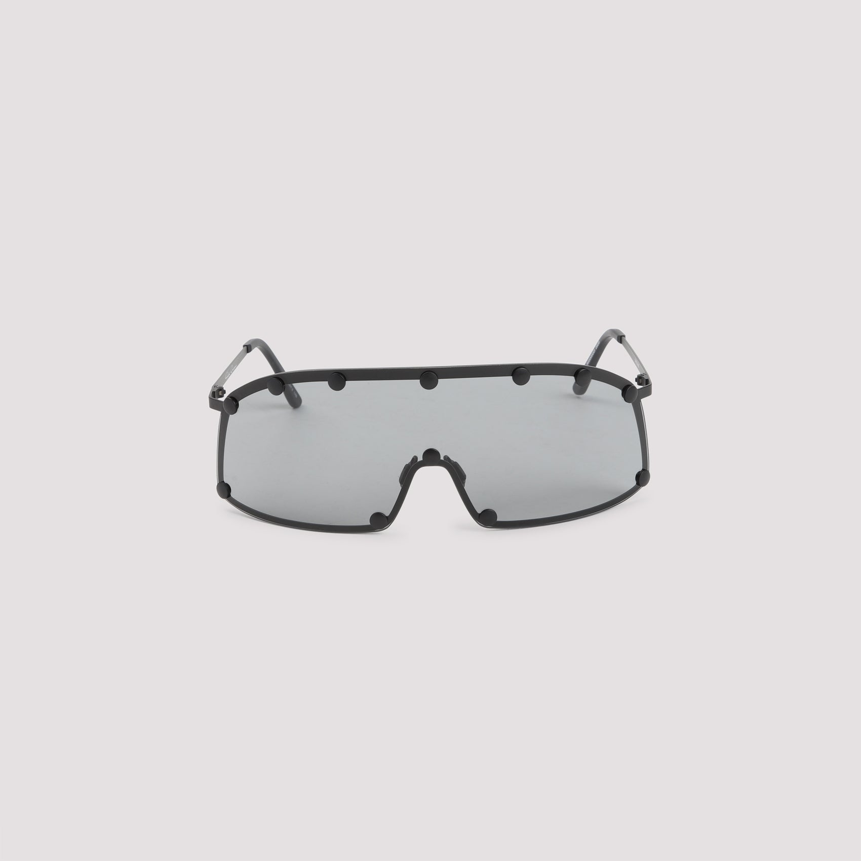 Shielding Sunglasses Black Acetate Metal Glasses