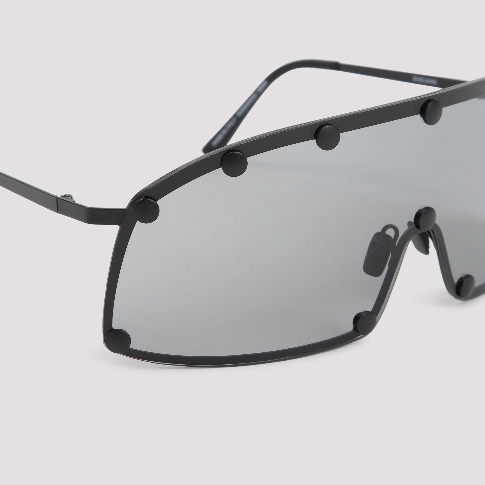 Shielding Sunglasses Black Acetate Metal Glasses