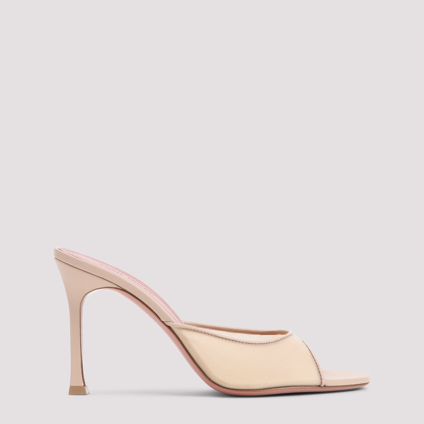 Amina Alexa 95 Mules Nude & Neutrals Leather Mesh Shoe