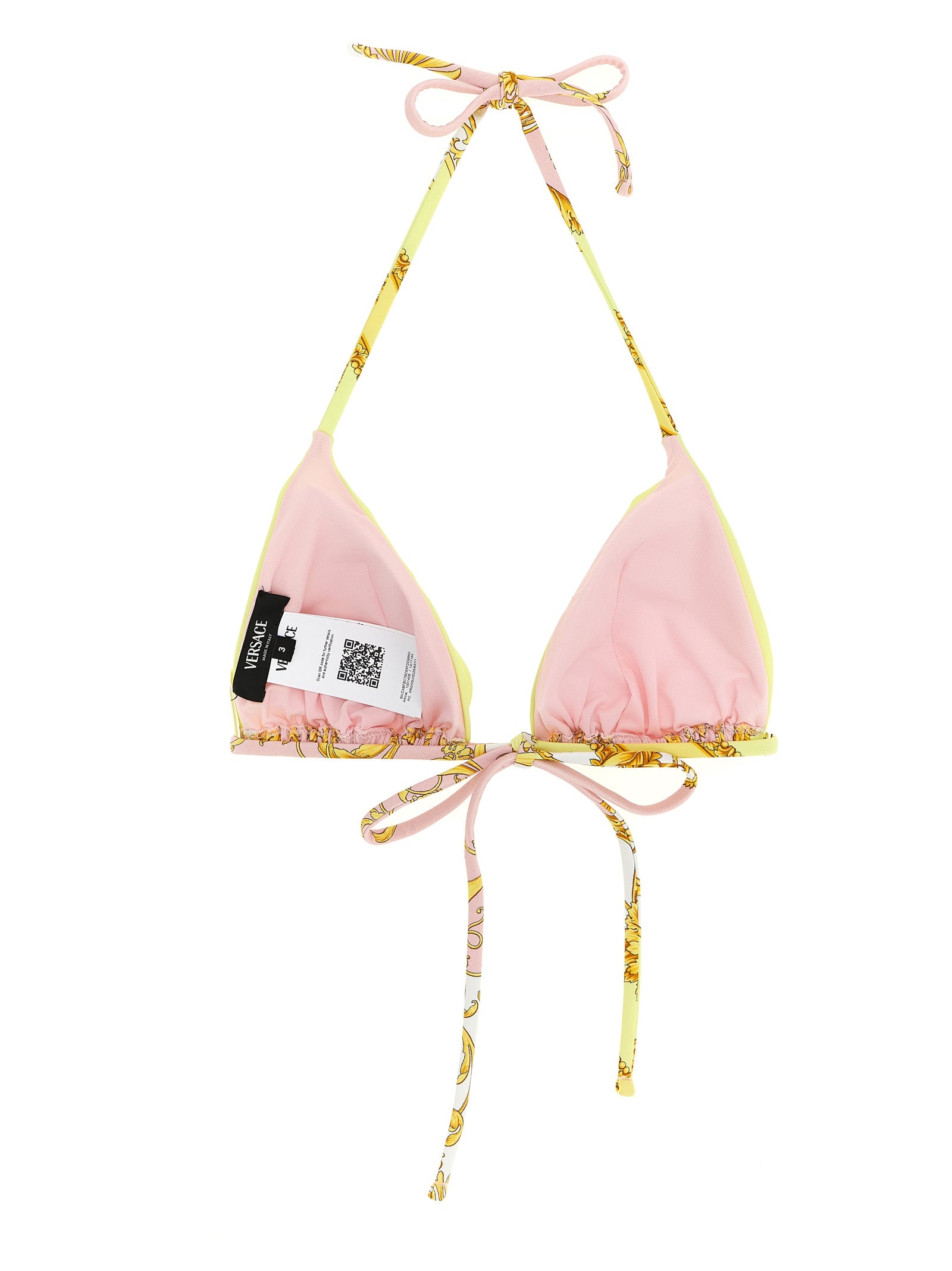 Bra Barocco print Multicolor Nylon Beachwear