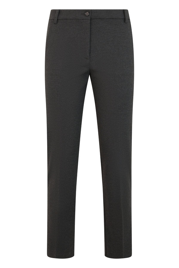 Trousers Slim Fit Raven Grey Viscose Straight