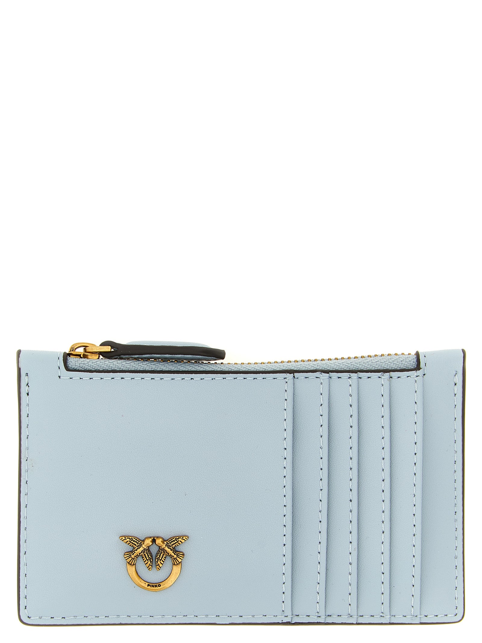 Airone card holder Light Blue Cow Leather (bos Taurus) Wallets, Holders