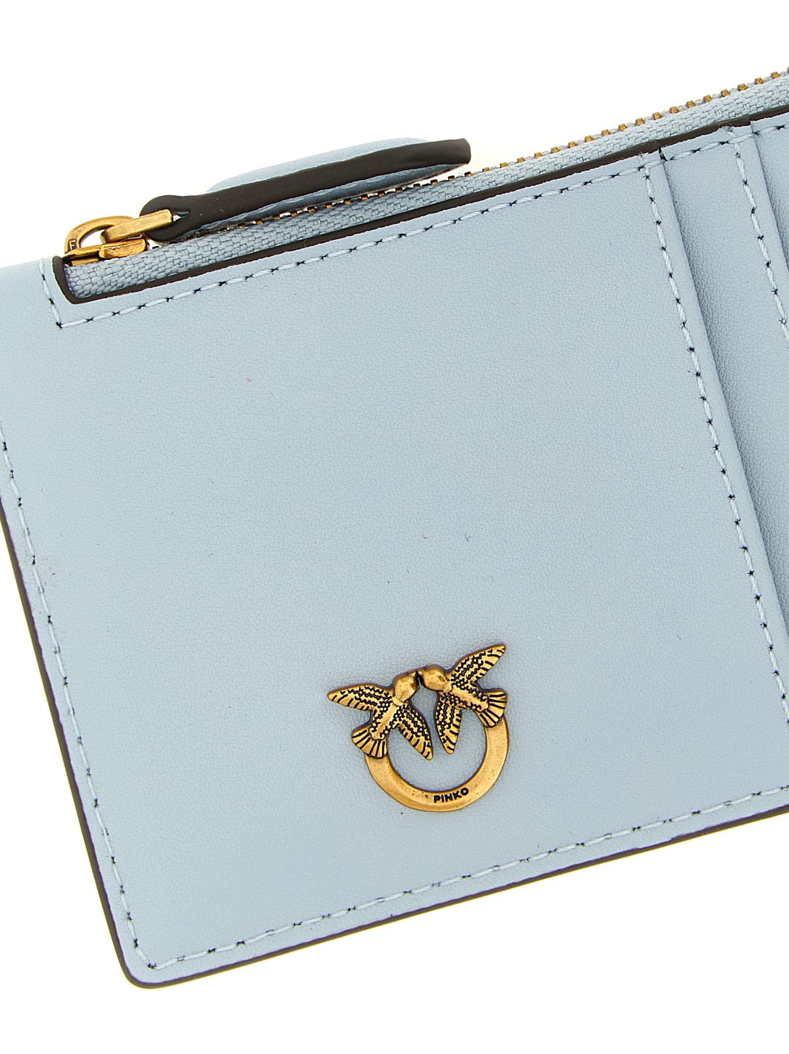 Airone card holder Light Blue Cow Leather (bos Taurus) Wallets, Holders