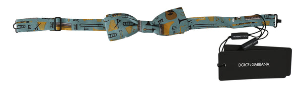 Dolce & Gabbana 100% Silk bow tie in green