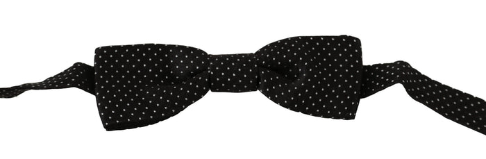 Dolce & Gabbana 100% Silk bow tie in black
