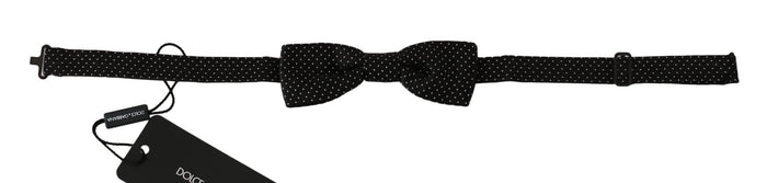 Dolce & Gabbana 100% Silk bow tie in black — view 2