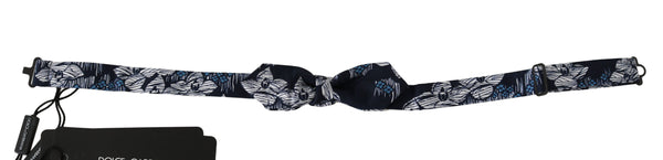Dolce & Gabbana 100% Silk bow tie in navy