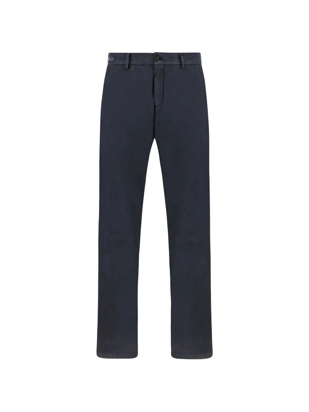 Chinos Blue Cotton Silk Spandex Pant