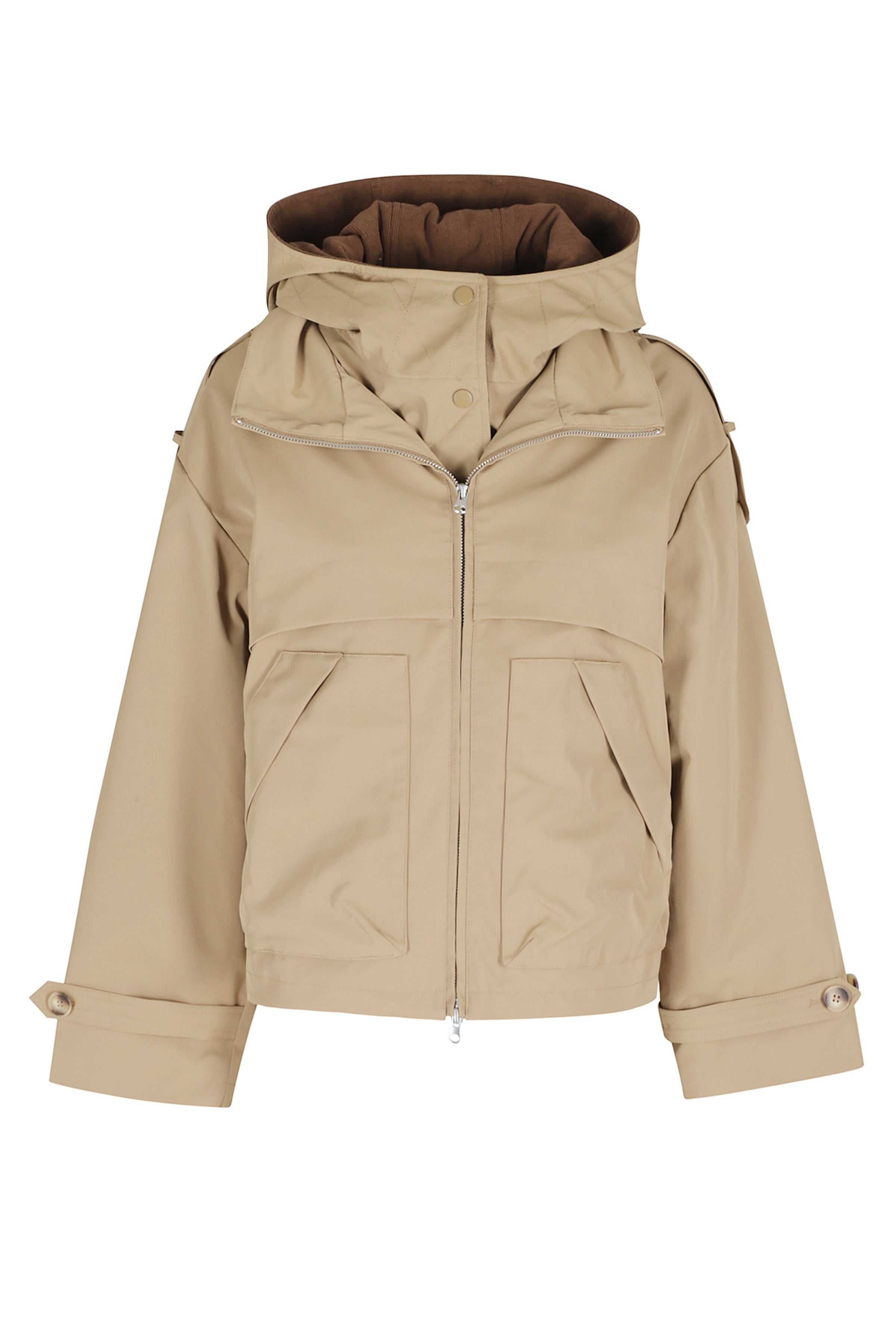 Jacket Brown Poliestere Giubbotto