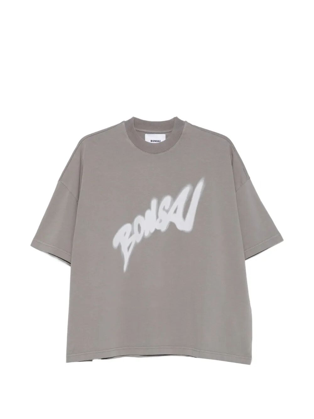 Logo Graphic Tee Brown Cotton Tshirt