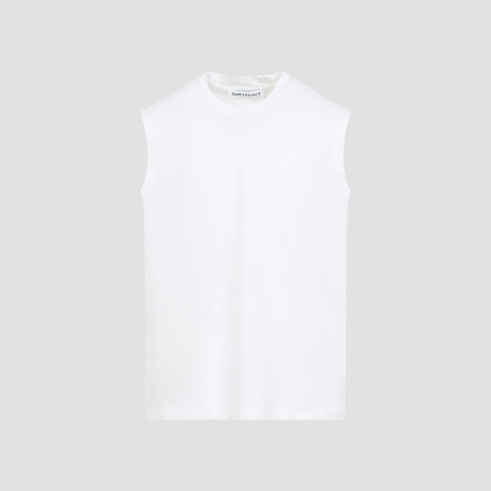 Breathe Tank Top White Cotton