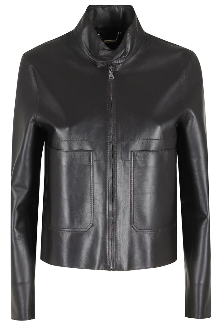 Giubbotto Brown Pelle
