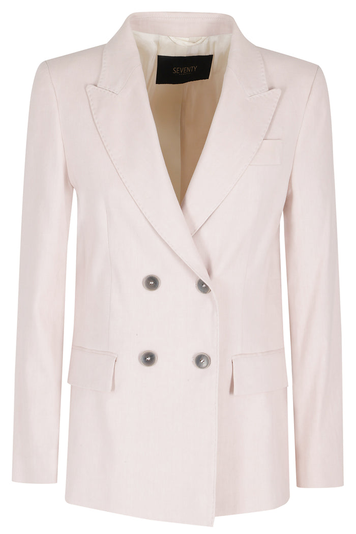 Giacca Nude & Neutrals Lino Cotone Elastane