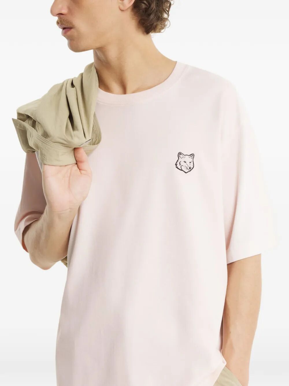 Fox Head Oversize Tee-shirt Pink & Purple Cotton Tshirt