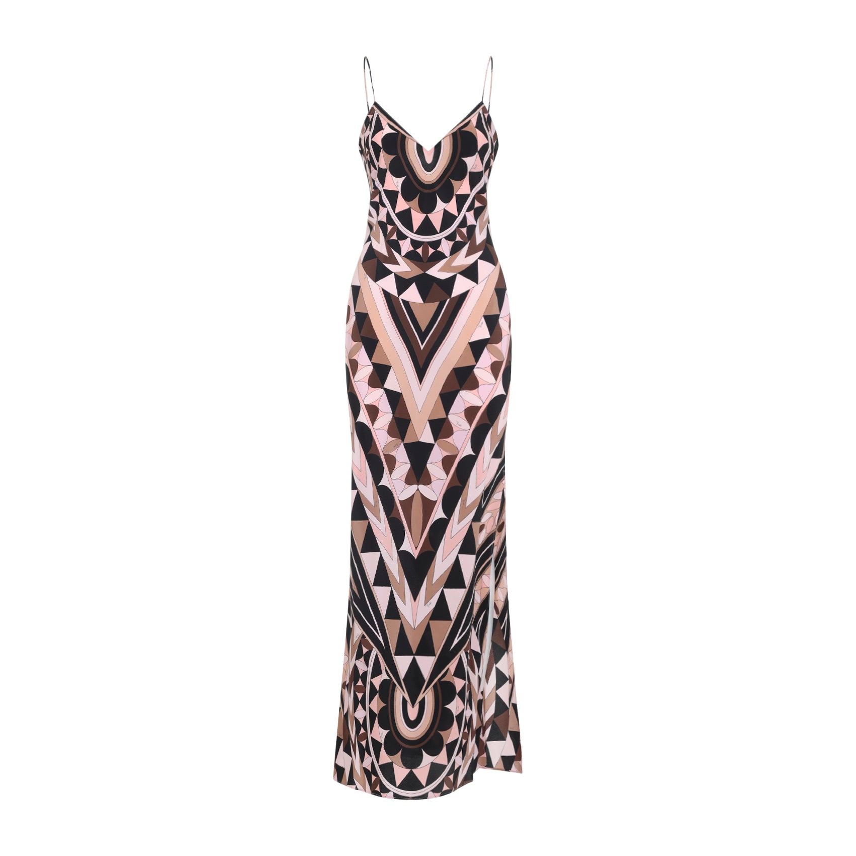 Silk Long Dress Multicolour