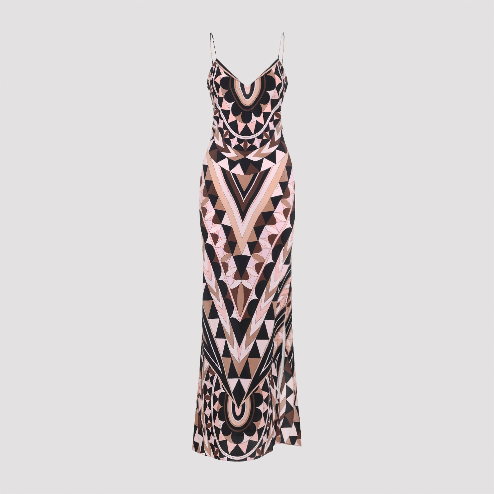 Silk Long Dress Multicolour