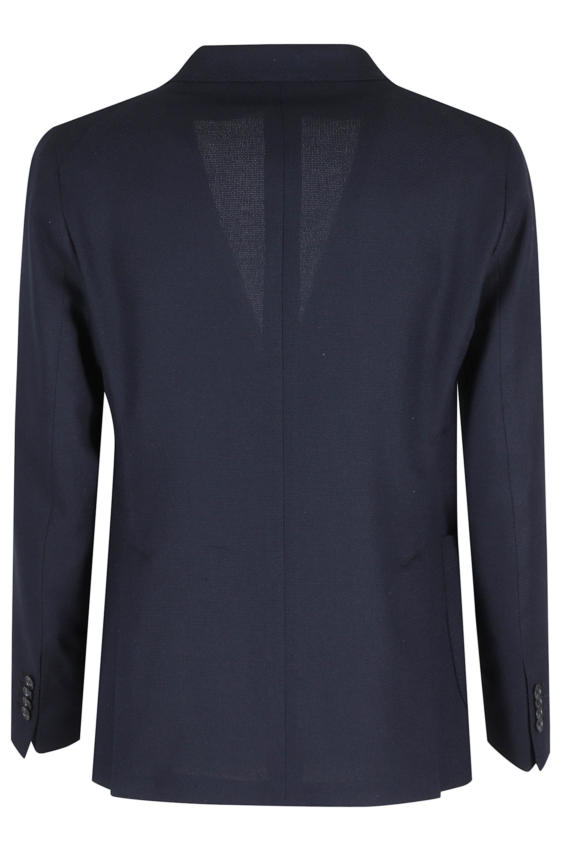 Montecarlo Rever A Lancia 1 Petto Lana Cotone Opsak Blue Vergine Elastane Blazer