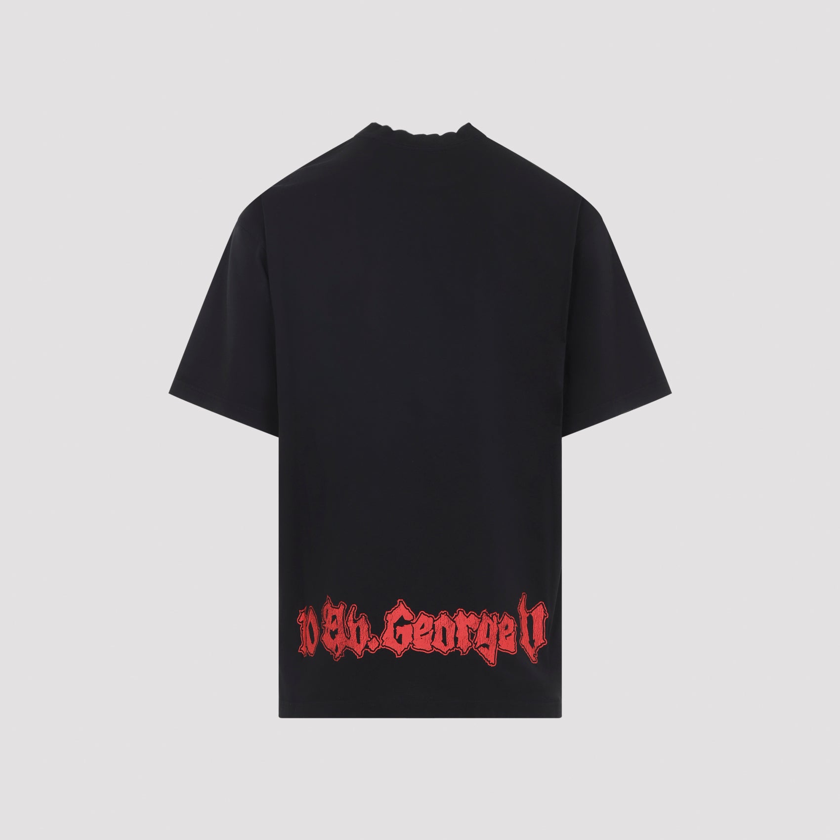Medium Fit T-shirt Black Cotton Tshirt