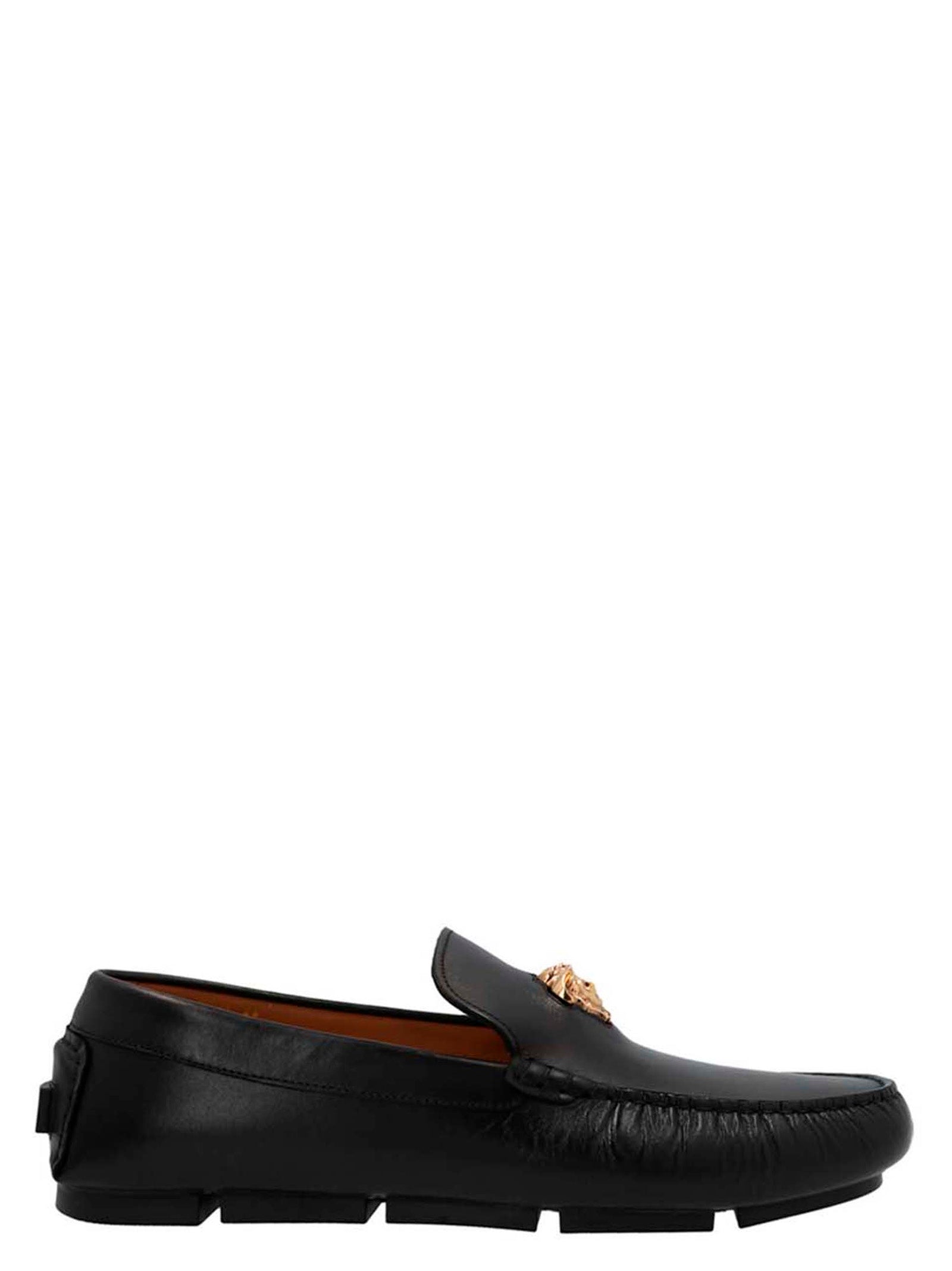 Medusa loafers Black Polyolefin Wool