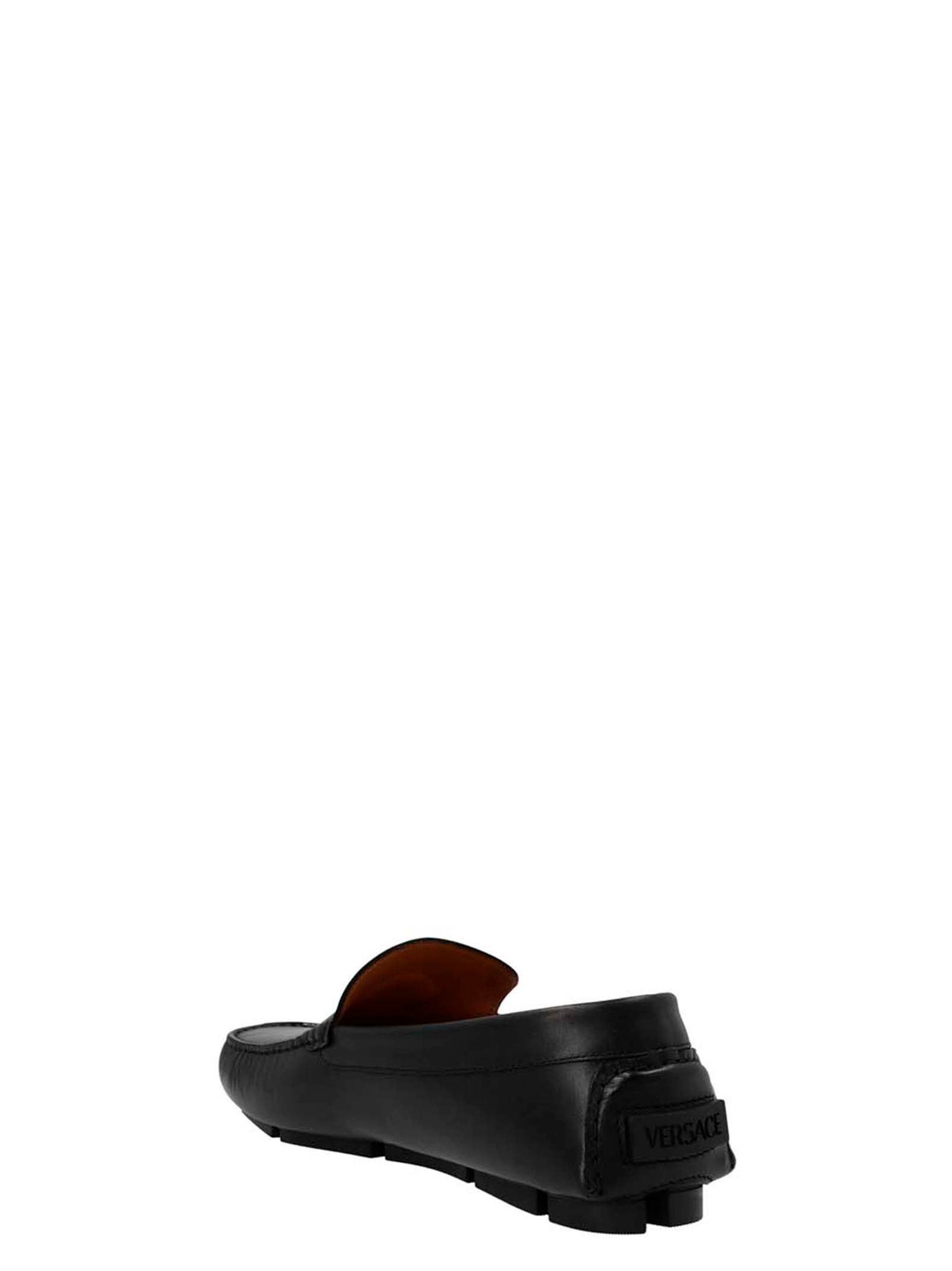 Medusa loafers Black Polyolefin Wool