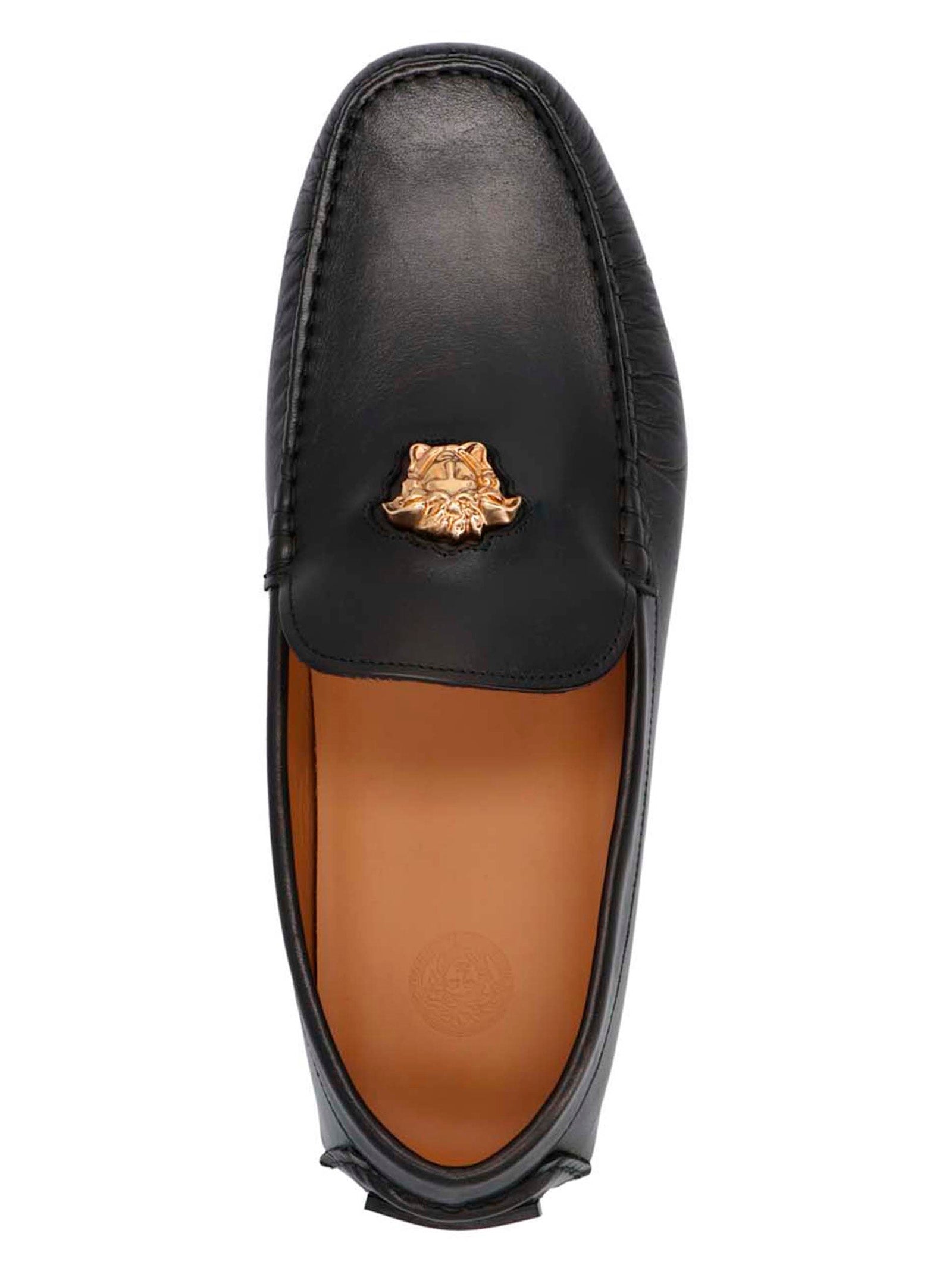 Medusa loafers Black Polyolefin Wool