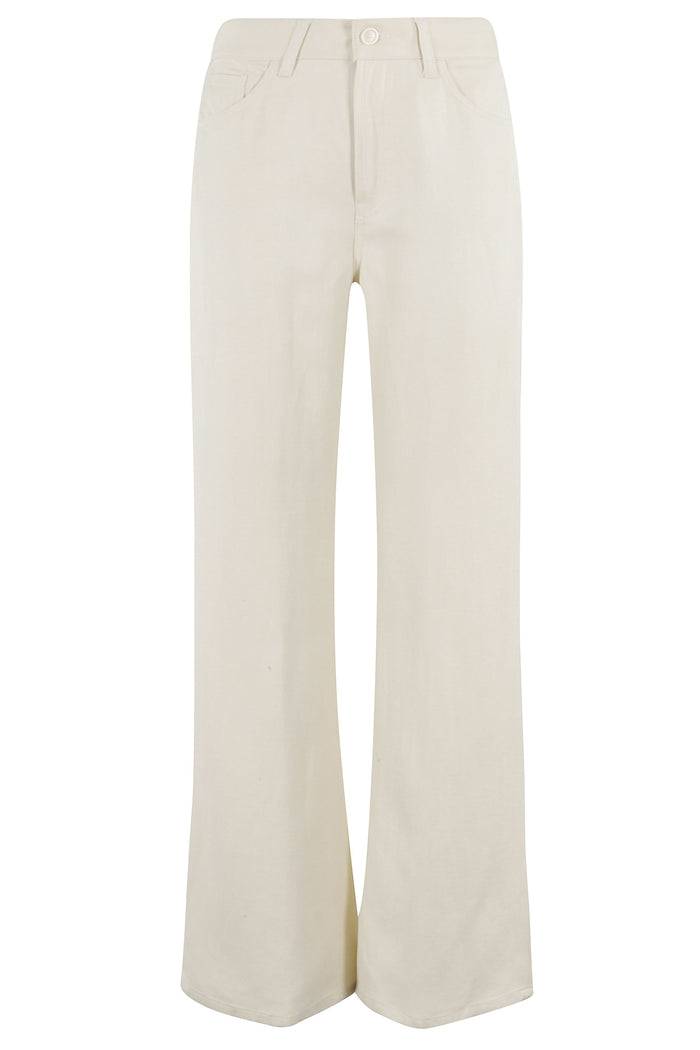 Pantalone Amber Nude & Neutrals Viscosa Lino Pantaloni