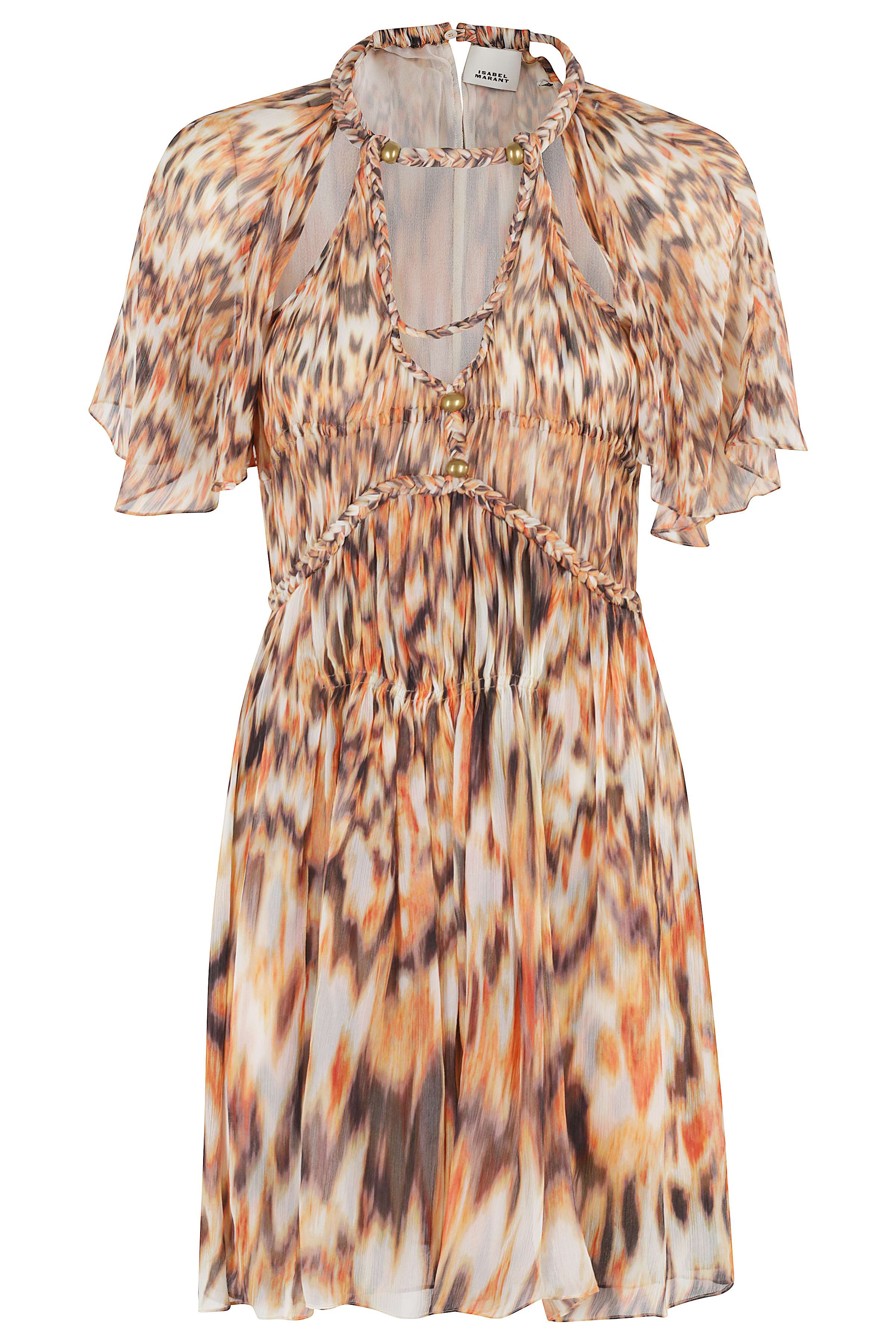 Randalia Gd Yellow & Orange Silk | Abito