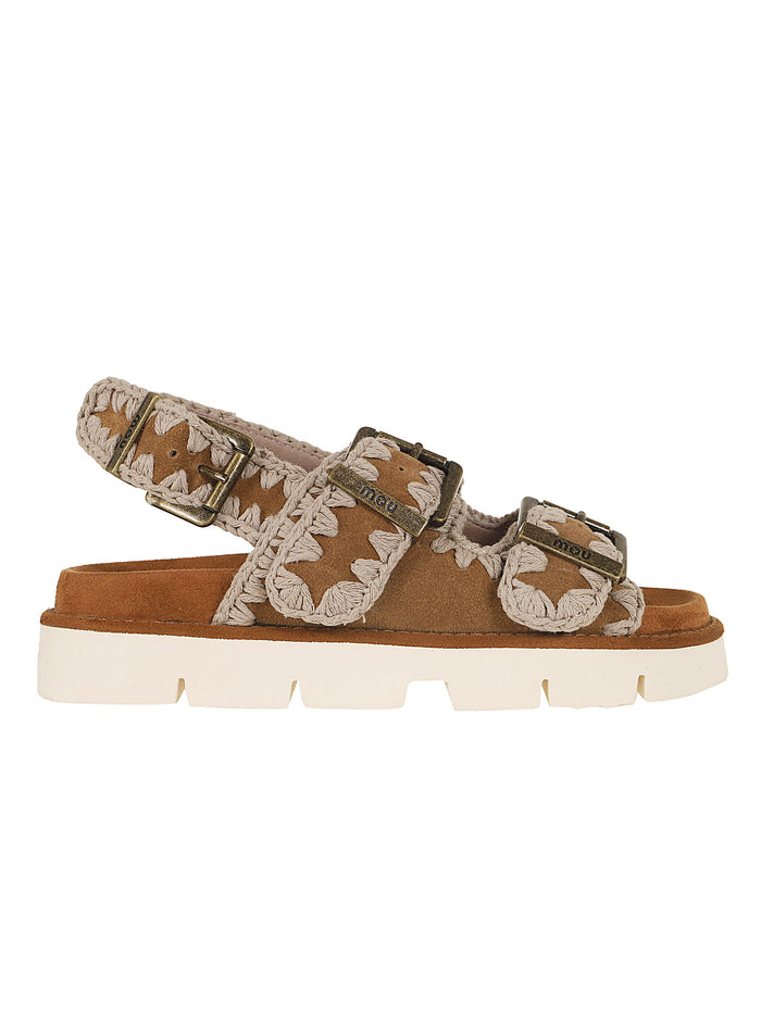 New Bio # 02 - With Buckles Brown Sheep Skin | Leather Calzature