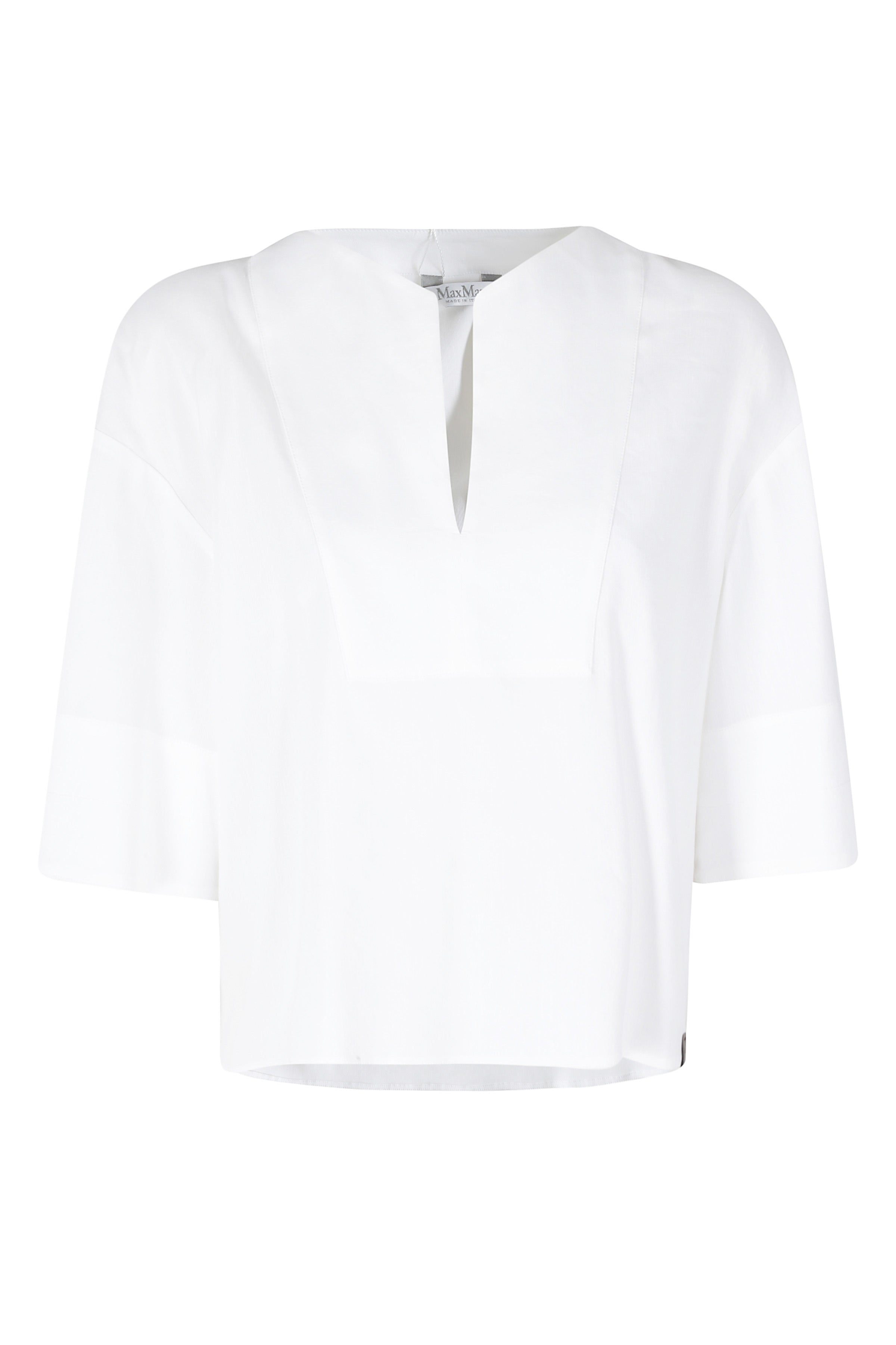 Sospiro White Lino Viscosa Elastan Camicia