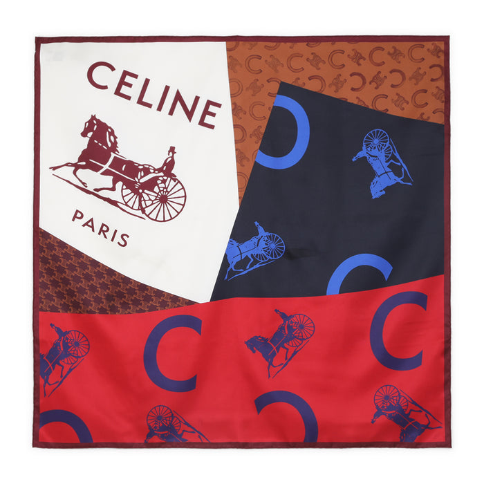 90x90 Scarf Multicolour Silk