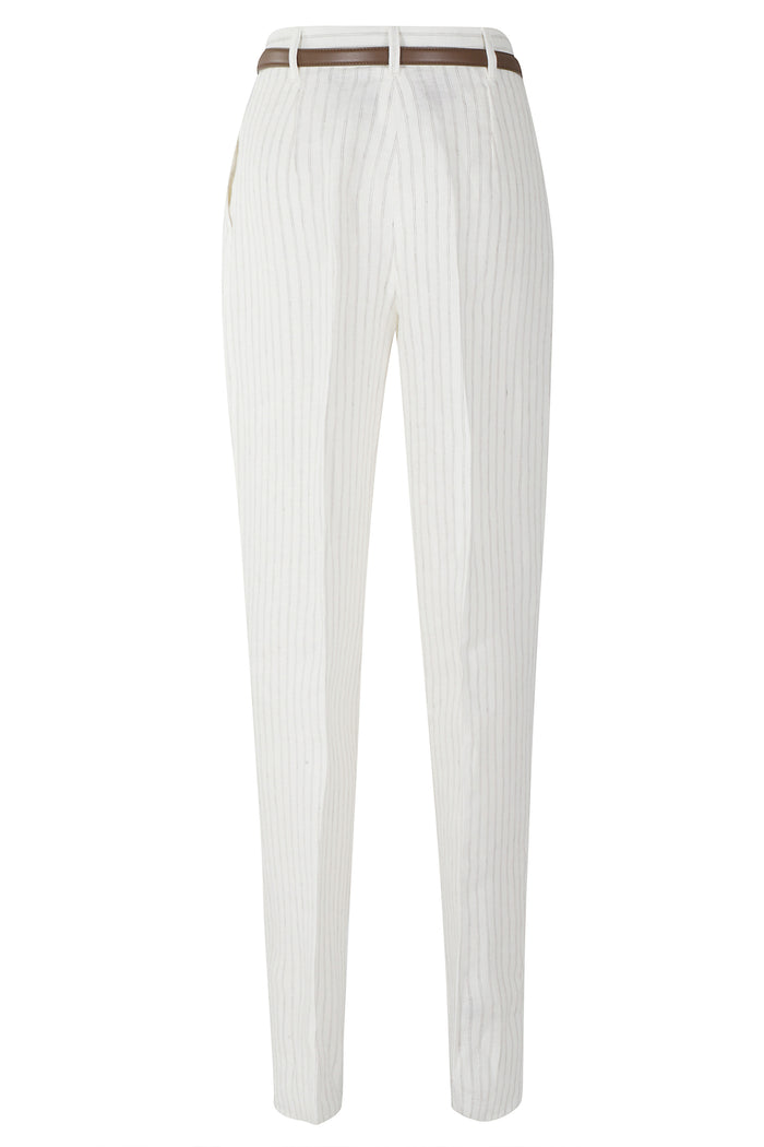 Fonte White Lino Pantaloni