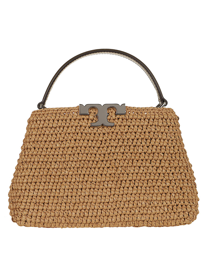 Eleanor Straw Mini Satchel Nude & Neutrals Borsa