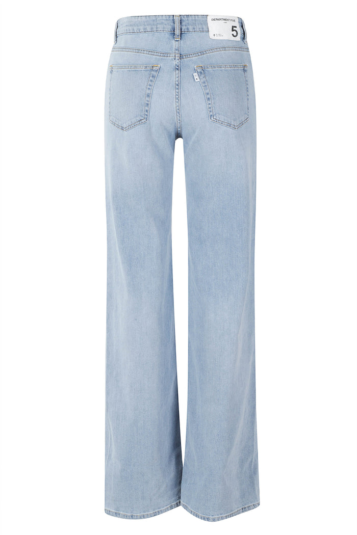 Pretender Pantalone Gamba Ampia Blue Cotone Elastane Jean