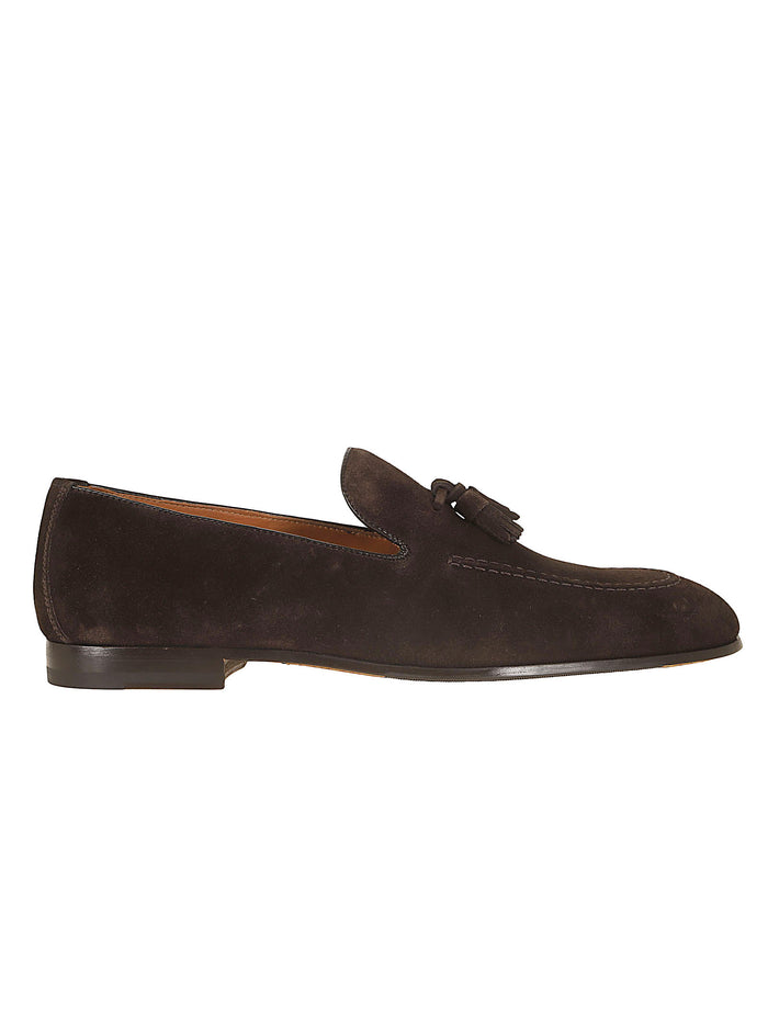 Tassel Moc Adler (cu) Visone Terre+f.do T.moro Brown Pelle Di Vitello; Calzature