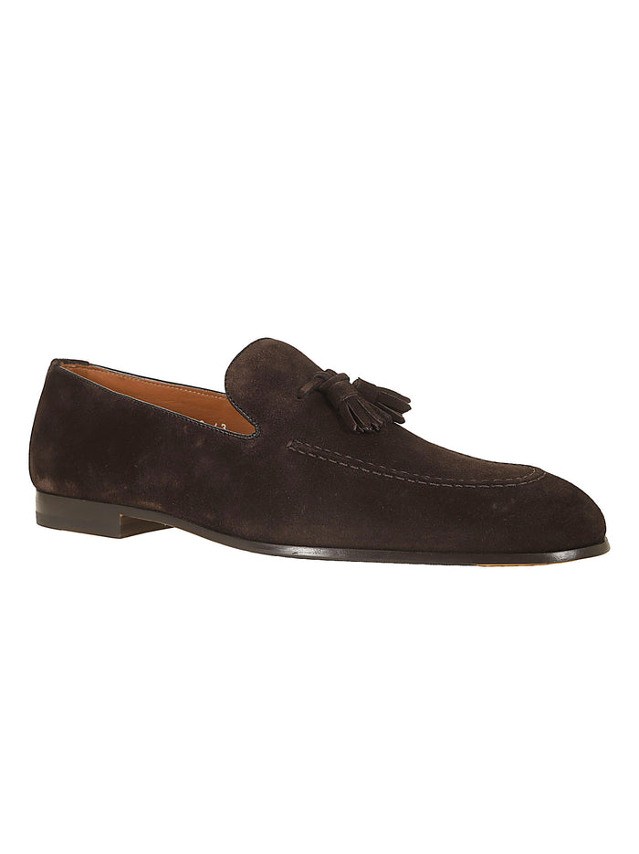 Tassel Moc Adler (cu) Visone Terre+f.do T.moro Brown Pelle Di Vitello; Calzature