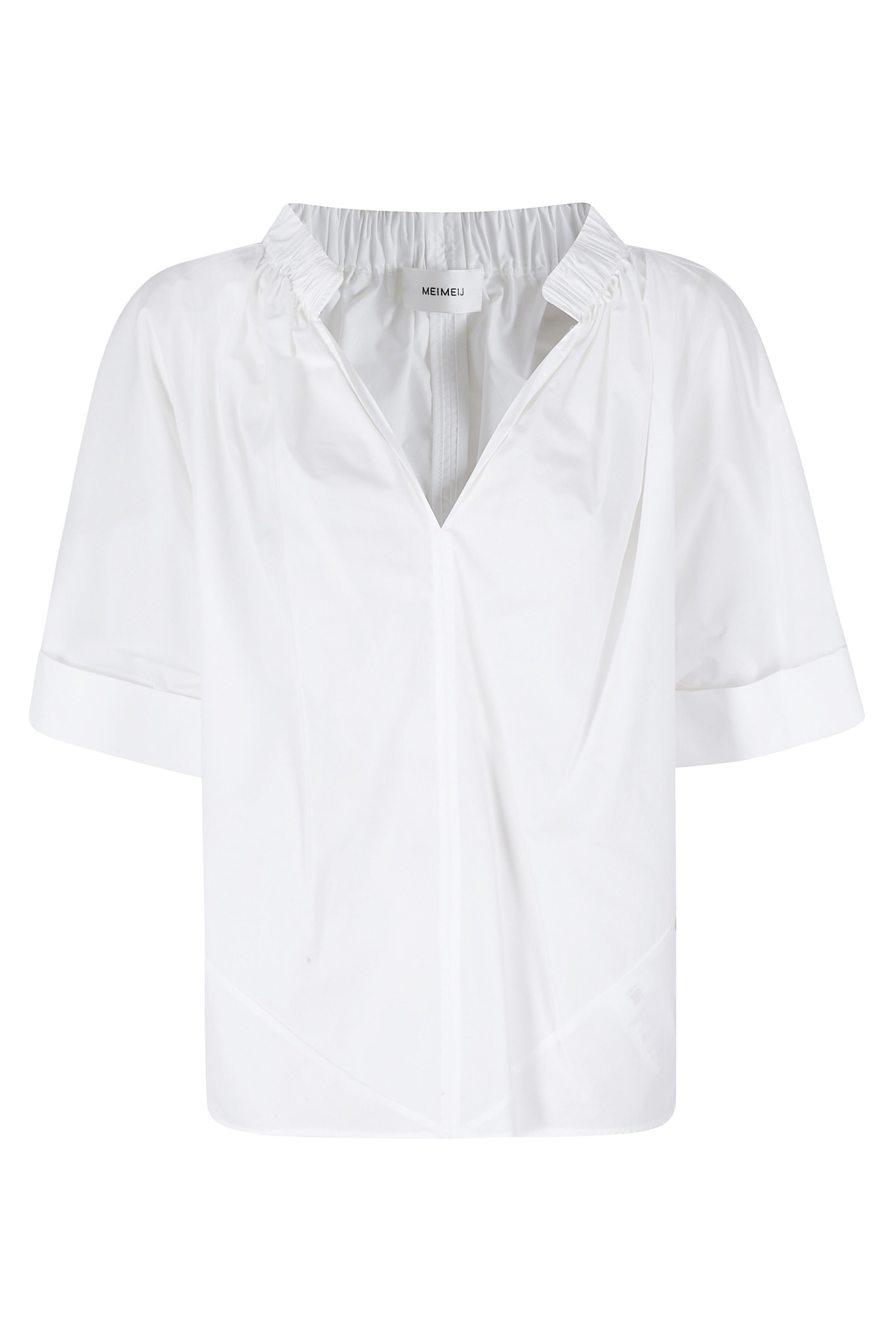 Blusa White Cotone Camicia
