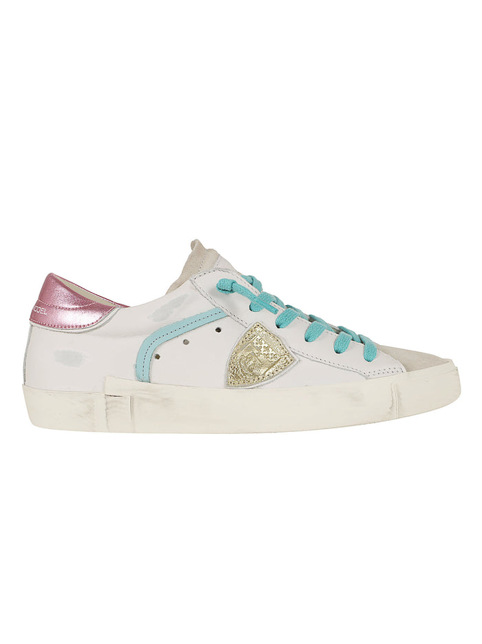 Prsx Low Woman White Calf Leather - Goat Calzature