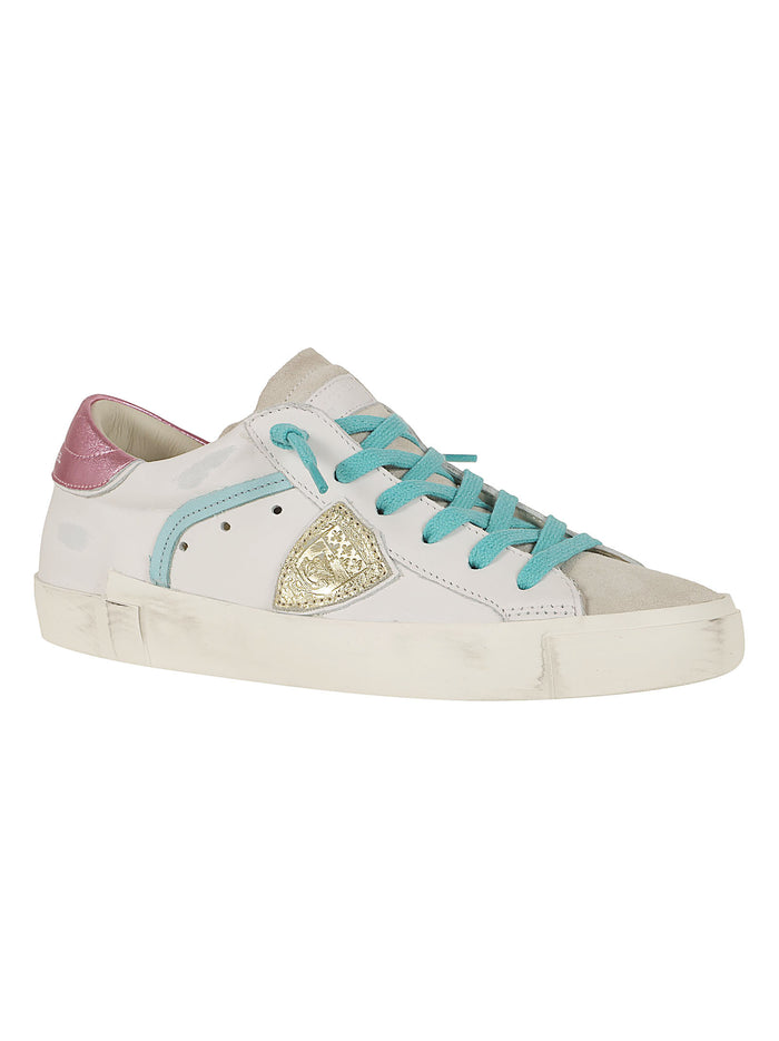 Prsx Low Woman White Calf Leather - Goat Calzature