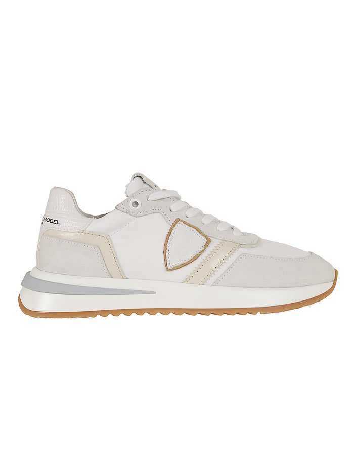 Tropez 2.1 Low Woman White Calf Leather - Fabric Calzature