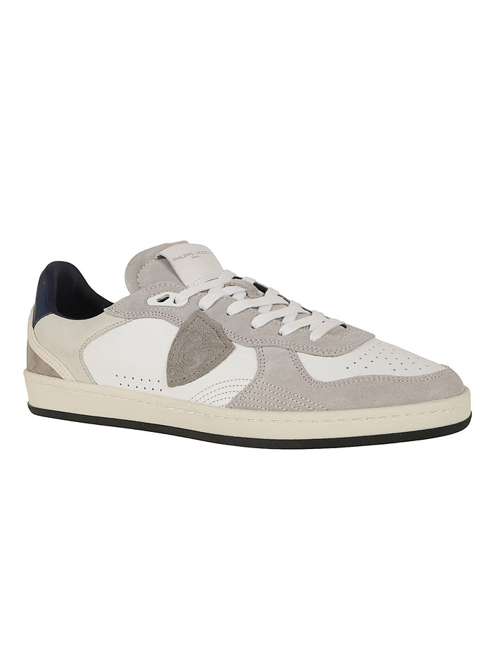 Pgal Low Man White Calf Leather Calzature