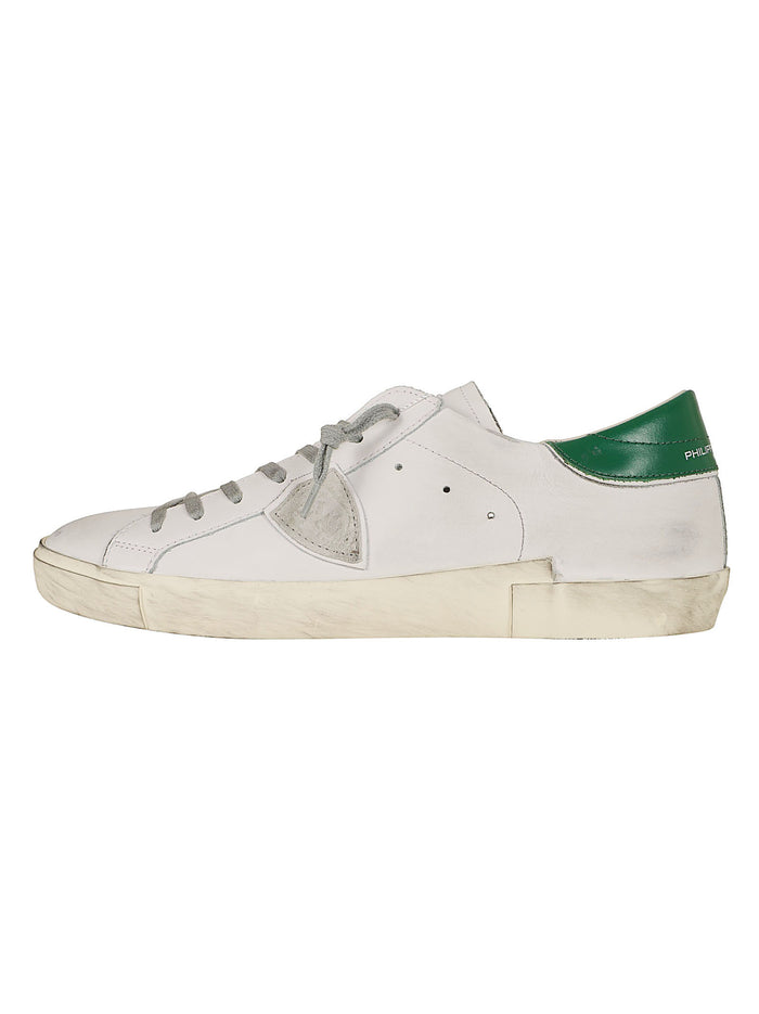 Prsx Low Man White Calf Leather Calzature