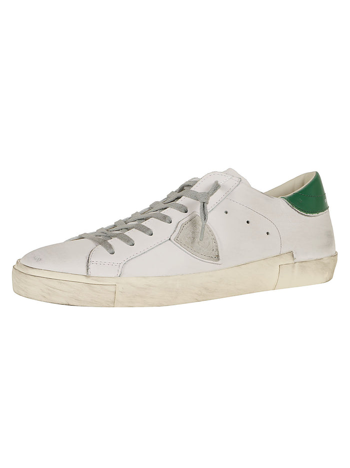Prsx Low Man White Calf Leather Calzature