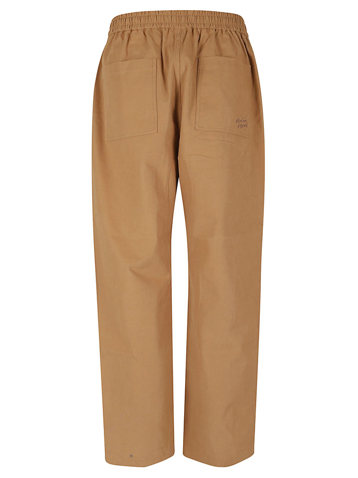 Workwear Pants Roasted Almond Cotton Pantaloni