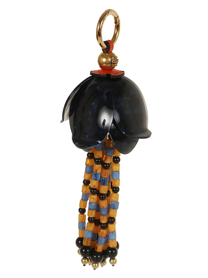 Charm Perline + Fiore Blue Neutra Object