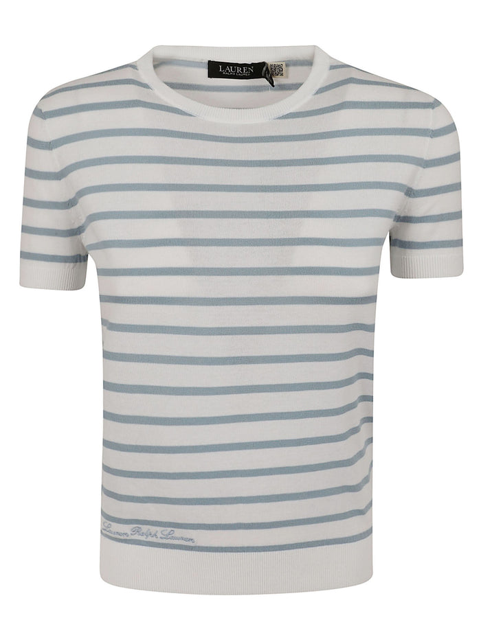 Sweater-Pullover White Cotton Maglia