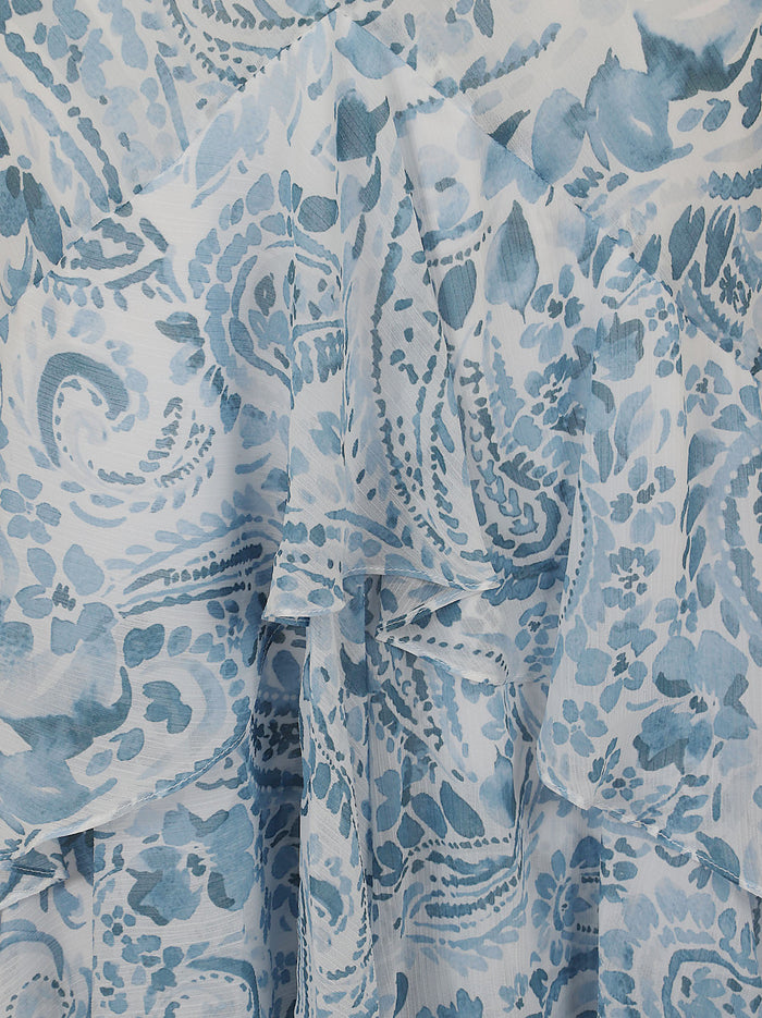 Woven-Mermaid-Dresses Blue Polyester (recycled) Abito
